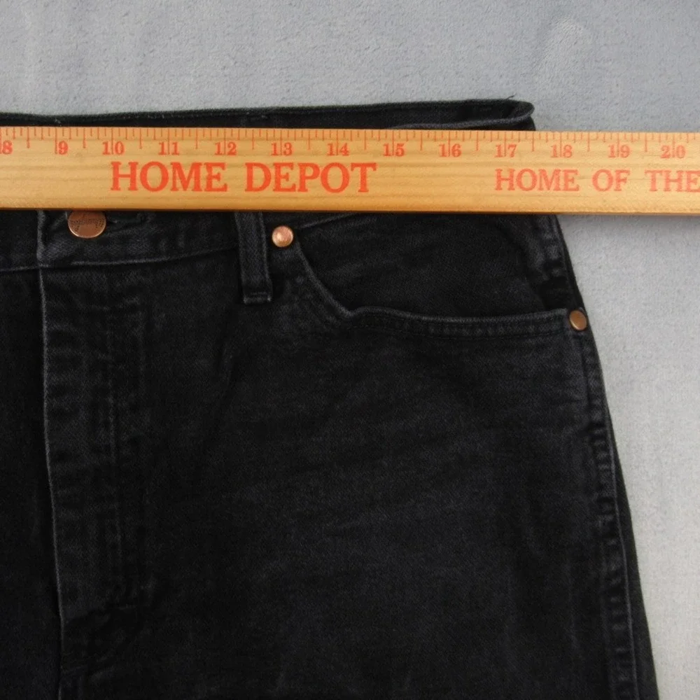 Wrangler Mens Black Cowboy Cut Original Fit Straight Leg Denim Jeans 36x32